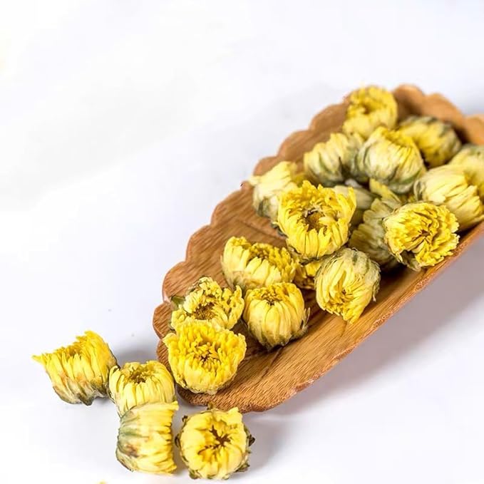 150g/5.3oz Chrysanthemum Tea, Bulk Loose Leaf Flowers, Premium Buds, Tai Ju Herbal Tea, Caffeine Free