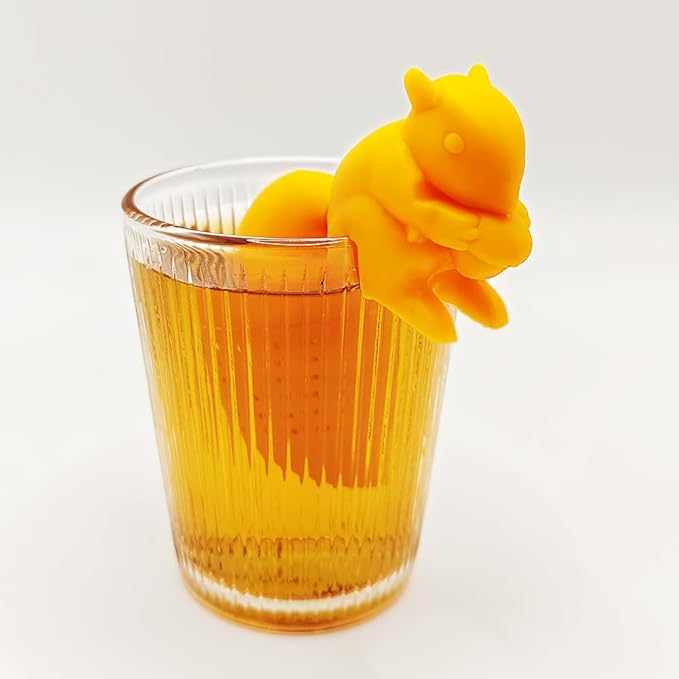 2pcs Fun Unicorn and Squirrel Tea Infuser Set, Reusable tea tea steeper for loose tea Let you enjoy a pleasant afternoon tea time (Unicorn + Squirrel)