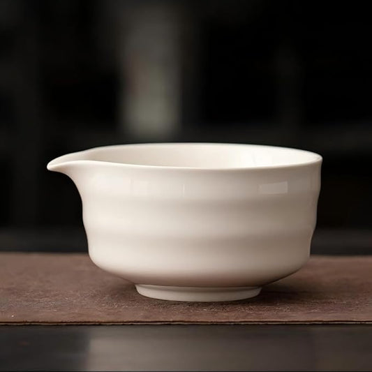 Matcha Whisk Holder Matcha Chasen Whisk Stand Ceramic Holder fit for Traditional Japanese Tea Ceremony Starter Matcha Tools Matcha Bowl (Creamy white