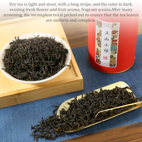 CHADUO Lapsang Souchong Tea Loose Leaf Premium ZhengShanXiaoZhong Black Tea Leaves From Fujian Wuyi Mountain 5.29/150g No Smoked Natural Floral And Fruity Aroma 正山小种 红茶