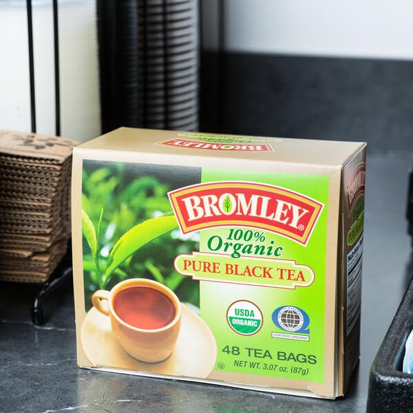 Prompt Prep Bromley Organic Black Tea Bags – 48 Count with Prompt Prep Branded Spoon | Premium Assam Blend | Smooth, Rich Flavor | Non-GMO, Eco-Friendly Sachets | Perfect for Morning Energy & Relaxation