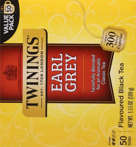 Twinings Earl Grey Black Tea, 50 ct