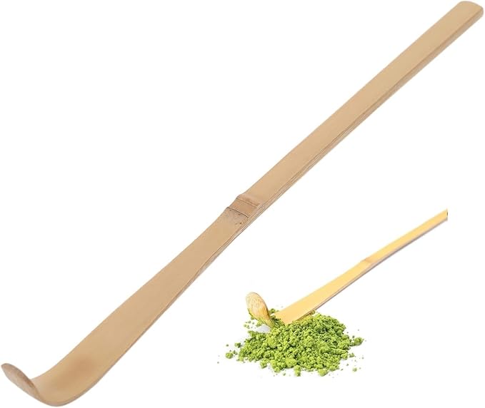 2Pcs Japanese Bamboo Matcha Scoop Chashaku Hooked Tea Ceremony Spoon Accessories for Matcha Coffee