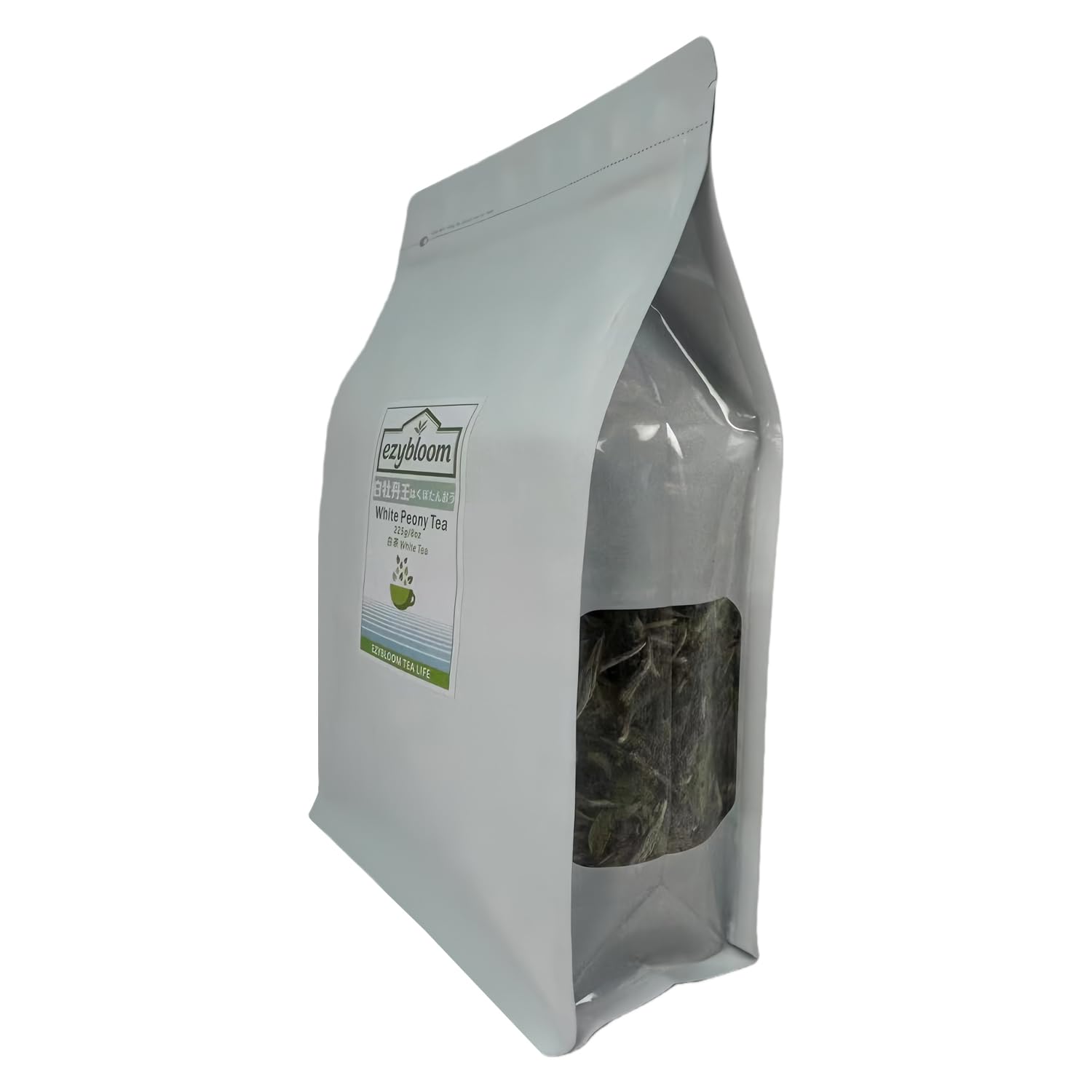 EZYBLOOM White Peony Tea/Bai Mudan Spring Tea — White Tea Premium White Tea 8oz/225g