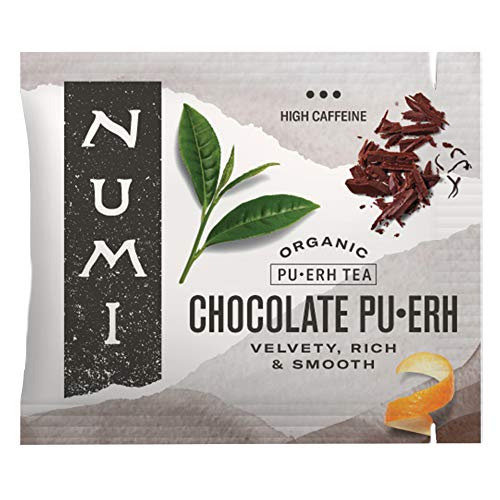 Numi Organic Emperor's Pu-erh Tea, 16 Dark Tea Bags, Aged Fermented Yunnan Black Tea, Caffeinated