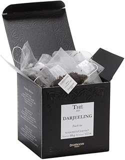 Dammann Freres Sachets, Darjeeling Tea Bags, Premium Gourmet French Black Tea, 50 Count (Single Pack)