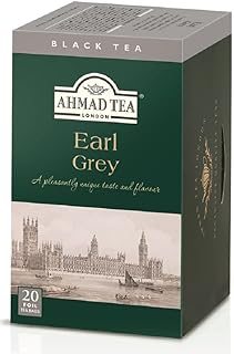 Ahmad Tea Earl Grey Tea, 20-Count Boxes (Pack of 6)