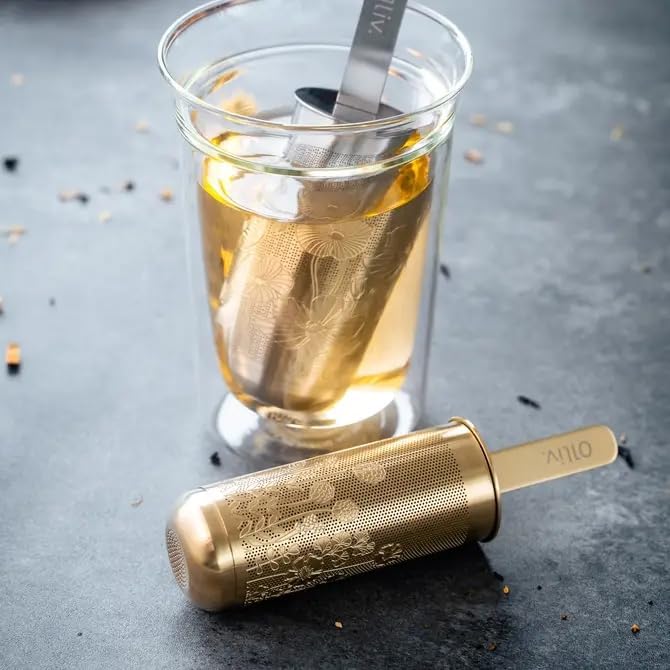 Tea Diffusers for Loose Tea Pipe Tea Infuser Stick For Loose Leaf Tea Spoon for Loose Tea Stainless Steel Tea Infuser Tea Diffuser Long-Handle Tea