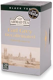Ahmad Tea Decaffeinated Earl Grey Tea, 20-Count Boxes, 8.4 ounce (Pack of 6)