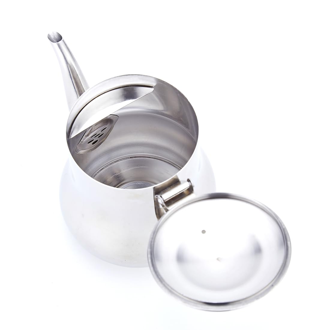 SANQIAHOME Small 570ml (20 oz) Stainless Steel Teapot, Mirror Polish