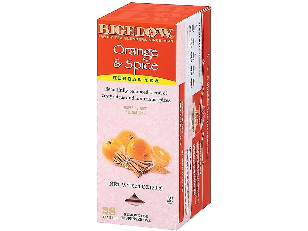 Bigelow Tea Bigelow 10398 Orange and Spice Herbal Tea 28/Box