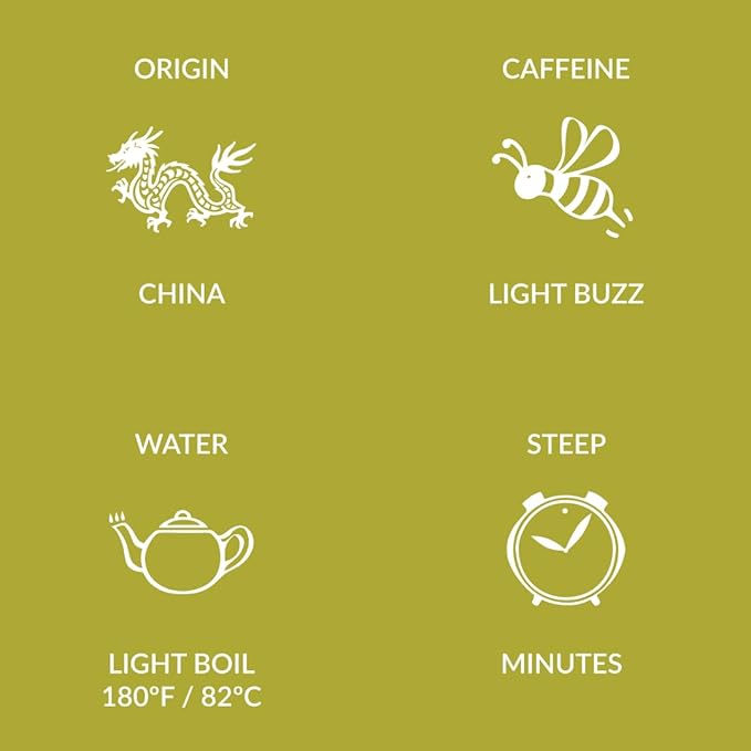 Two Leaves and a Bud Organic Tropical Green Tea Bags, Whole Leaf Green Tea in Sachets, 15 Count (Pack of 6)