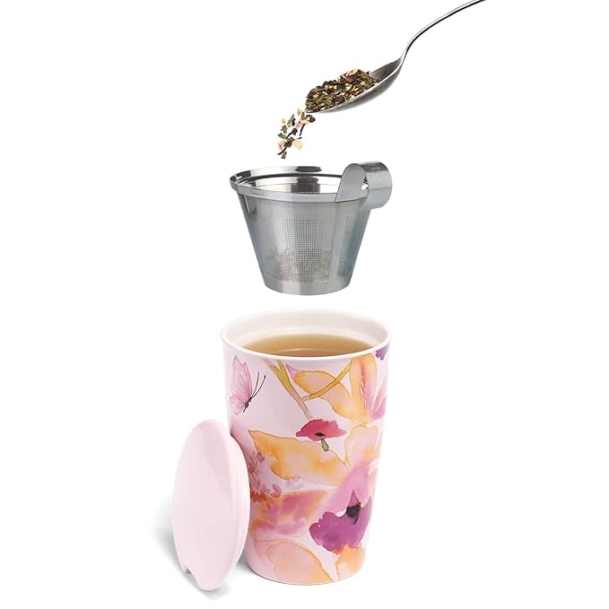 Tea Forte Chamomile Citron Premium Loose Leaf Caffeine-Free Herbal Tea Blend Canister, Makes 35-50 Cups