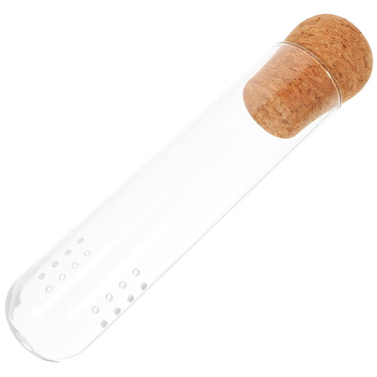 Magiclulu Glass Tea Infuser Lid High-Temperature Resistant Loose Leaf Tea Strainer Reusable Glass Tube for Home Use