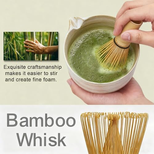 Bamboo whisk and holder