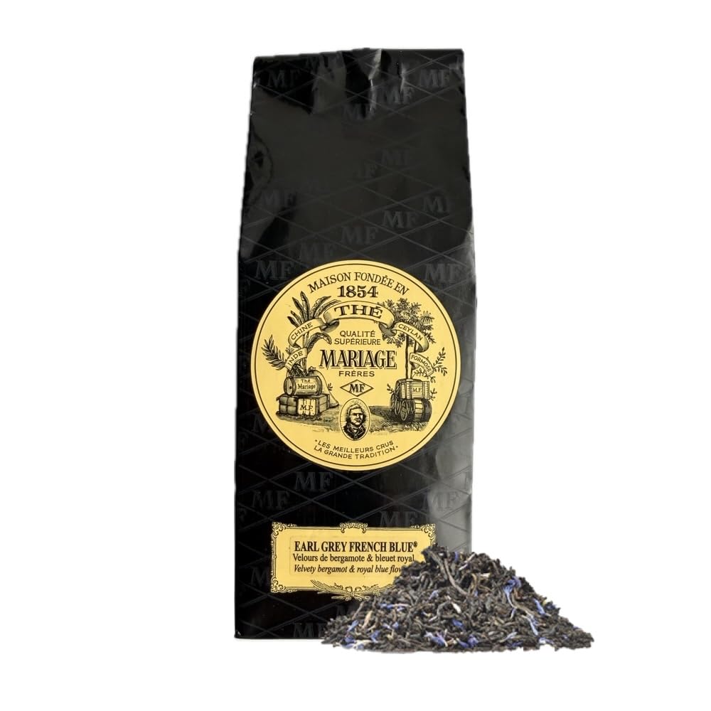 Mariage Freres - Earl Grey French Blue (T8005-0100) - 100g 3.5oz Black Loose Tea - Paper Pouch (1 Pack)