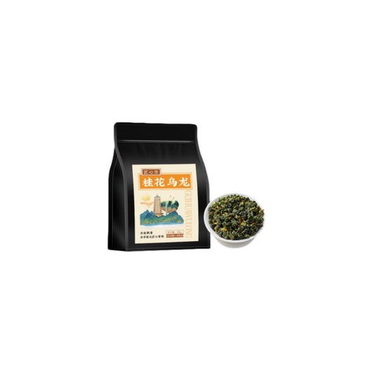 桂花乌龙安溪铁观音 Chinese Tieguanyin Oolong Tea 乌龙茶明前头采 Natural Loose Leaf Tea,Chinese Tea, Sulfur Free 【黑色大标八角袋桂花乌龙】1袋共250g Flower tea,dark tea,loose tea