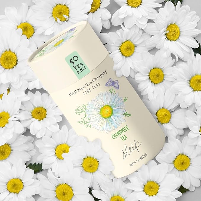 Life Plus Style Gourmet Well Now Tea Company Organic Chamomile Herbal Tea Natural Fine Teas Bedtime Sleep Tea Bags Rich Herbal Non-GMO Caffeine Free