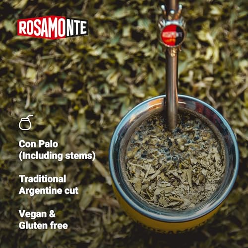 Rosamonte Traditional Yerba Mate Con Palo (With Stems) 1kg (2.2lbs)