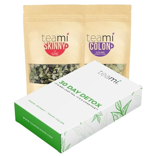 Teami® 30-Day Herbal Tea Pack: All-Natural Teatox Kit with Teami Skinny & Loose Leaf Herbal Teas (Lemon)