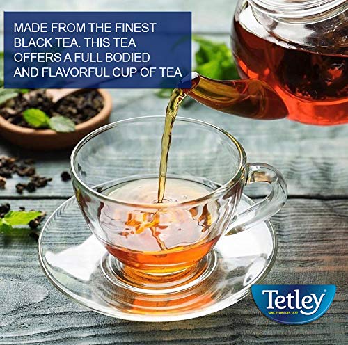 Tetley, British Blend Black Tea, 80 Count, Hot or Iced, Rich &amp; Robust Black Tea