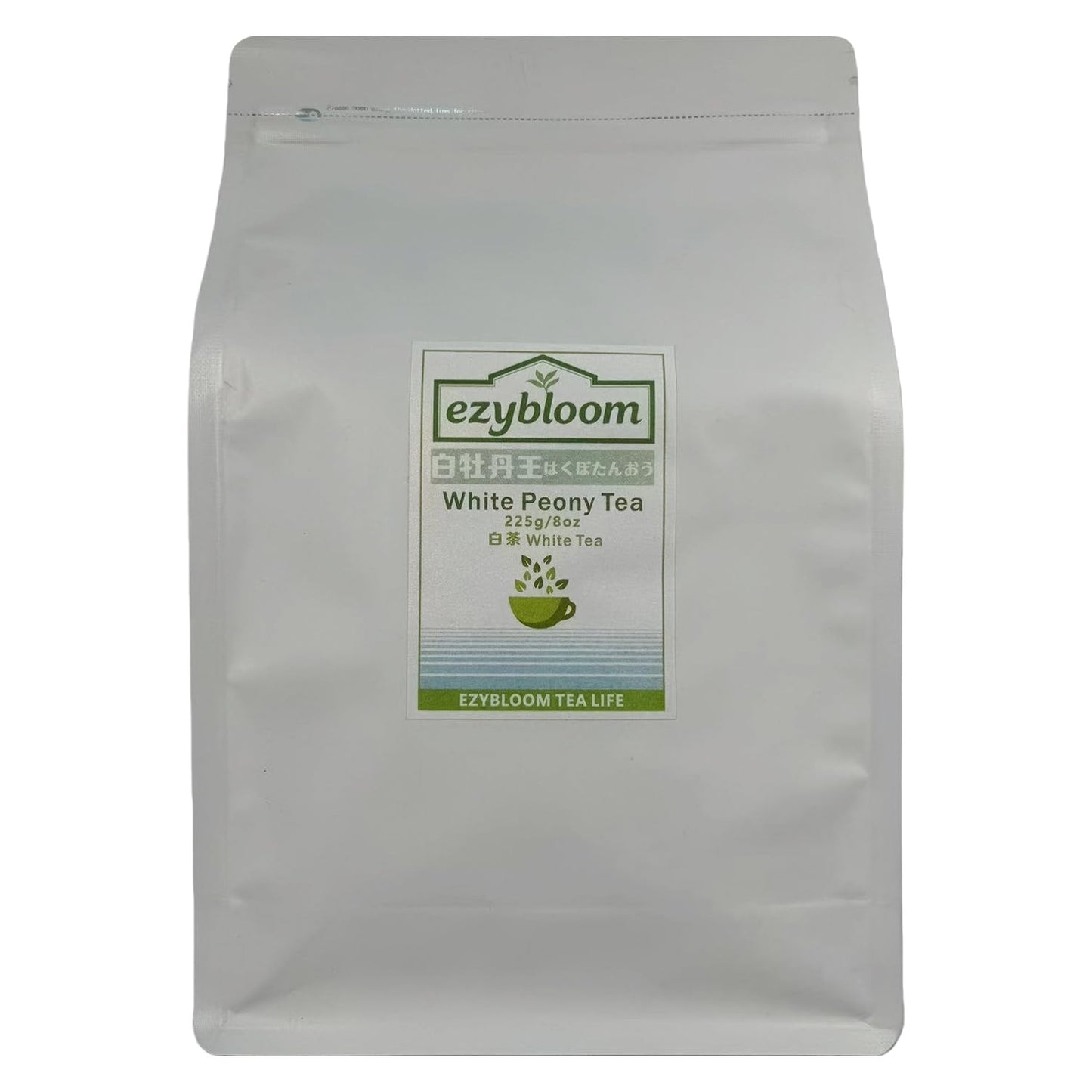 EZYBLOOM White Peony Tea/Bai Mudan Spring Tea — White Tea Premium White Tea 8oz/225g