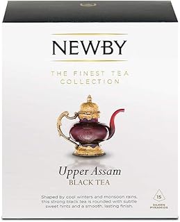 Upper Assam Black Tea – 15 Pyramid Infusers – Bold & Malty Indian Tea by Newby Teas