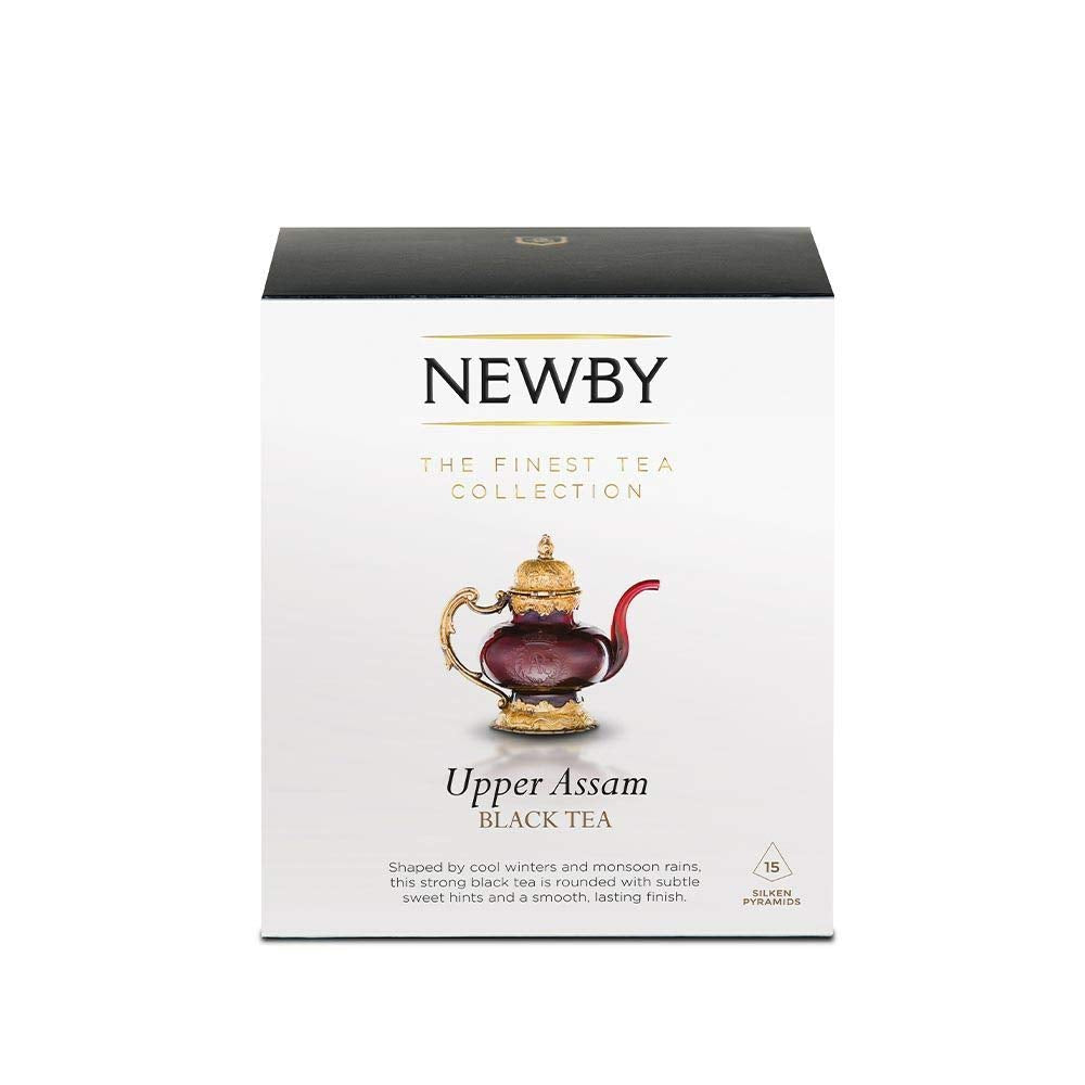 Upper Assam Black Tea – 15 Pyramid Infusers – Bold & Malty Indian Tea by Newby Teas
