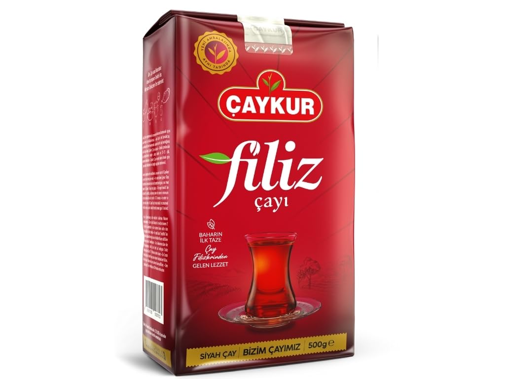ÇAYKUR Filiz Black Tea, First Harvest Golden Tips, Loose Leaf Premium Tea, Best Flavor 500g / 17.6 Oz