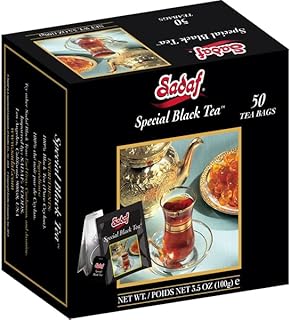 Sadaf Special Black Tea Bags - Pure Ceylon Black Tea - Product harvested in Sry Lanka - Kosher - 50 Bags
