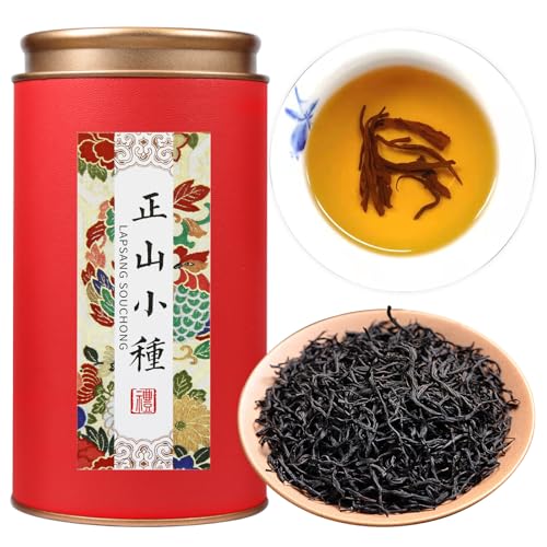CHADUO Lapsang Souchong Tea Loose Leaf Premium ZhengShanXiaoZhong Black Tea Leaves From Fujian Wuyi Mountain 5.29/150g No Smoked Natural Floral And Fruity Aroma 正山小种 红茶