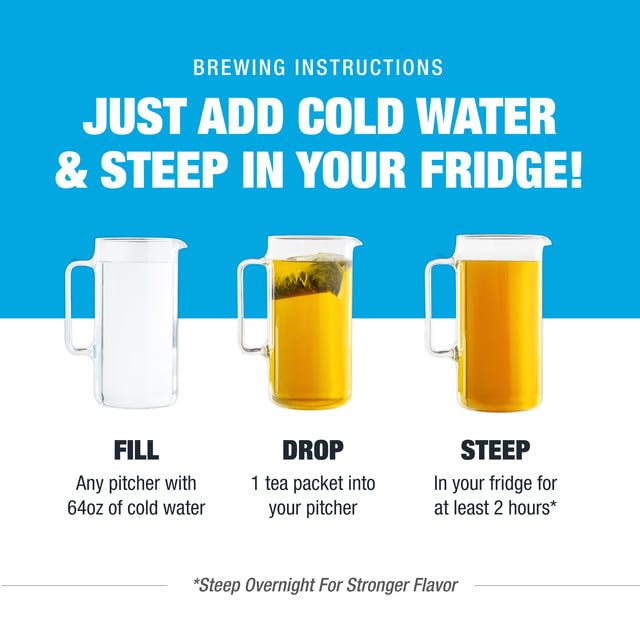 Tiesta Tea - Chamomile Mint Cold Brew, Loose Leaf, Premium Blend, Non-Caffeinated Iced Tea, 10 Cold Brew Packets, Makes One 64oz Pitcher