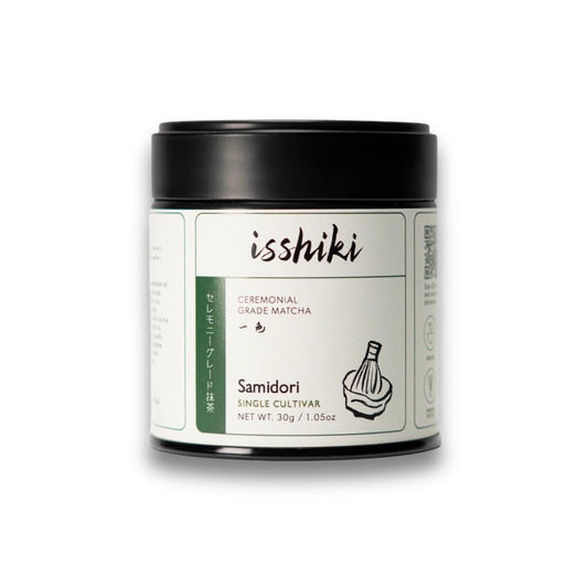 Isshiki Matcha Powder – Premium Ceremonial Grade Samidori Green Tea from Uji, Japan – Exceptional Authentic Japanese Matcha - Quality 30g Tin