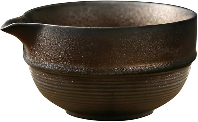 Japanese Matcha Bowl Ceremony Set – Handcrafted Ceramic Chawan with Ripple Texture