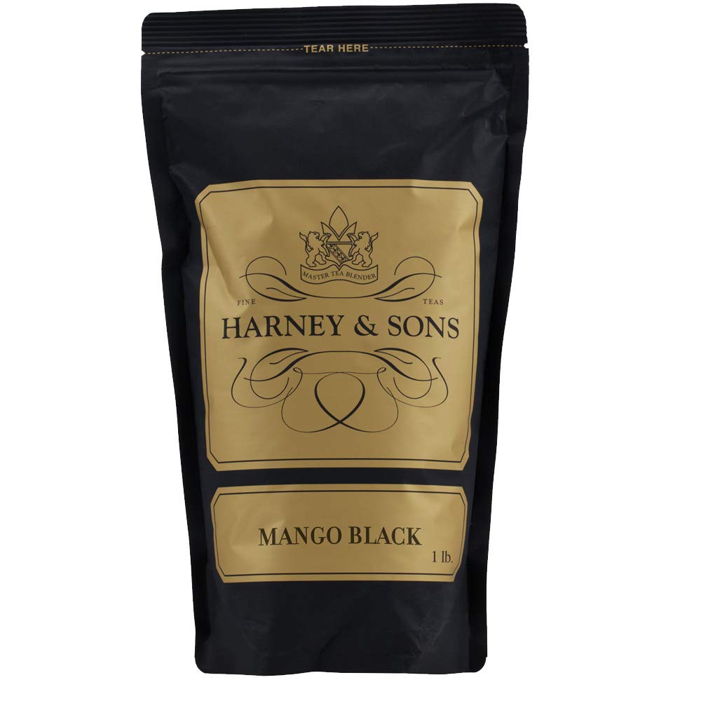 Harney & Sons Mango Tea, Black Loose Leaf Tea, 16 oz bag