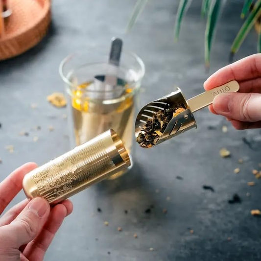 Tea Diffusers for Loose Tea Pipe Tea Infuser Stick For Loose Leaf Tea Spoon for Loose Tea Stainless Steel Tea Infuser Tea Diffuser Long-Handle Tea