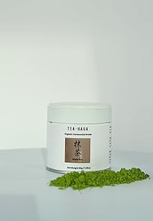 TEA-HAVA: CERTIFIED JAPANESE ORGANIC Matcha Superior Ceremonial Blend – Authentic Japanese First Harvest Ceremonial Grade AA (100% Organic) Matcha Green Tea Powder from Uji, Kyoto (30g / 1.06 oz)