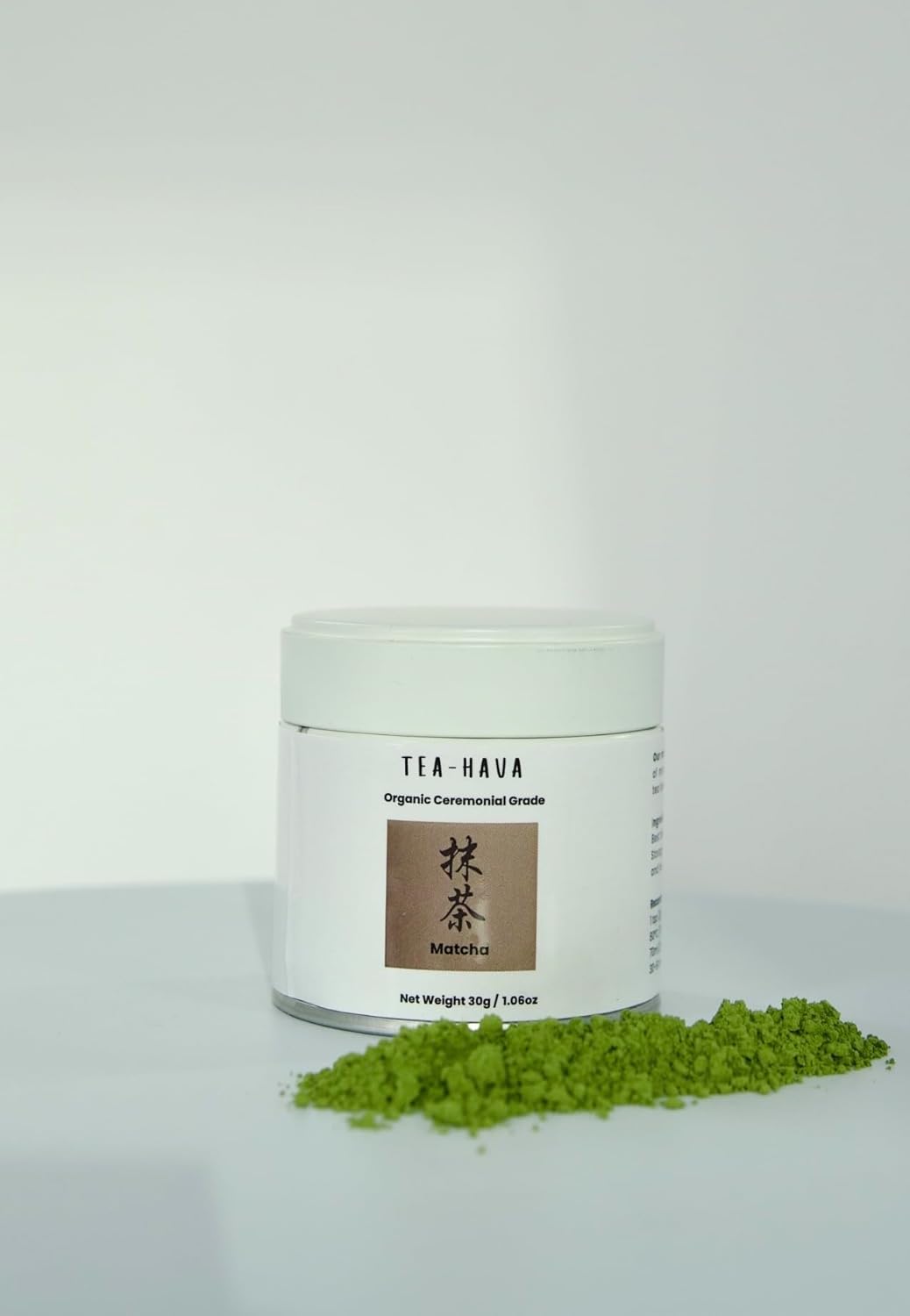 TEA-HAVA: CERTIFIED JAPANESE ORGANIC Matcha Superior Ceremonial Blend – Authentic Japanese First Harvest Ceremonial Grade AA (100% Organic) Matcha Green Tea Powder from Uji, Kyoto (30g / 1.06 oz)