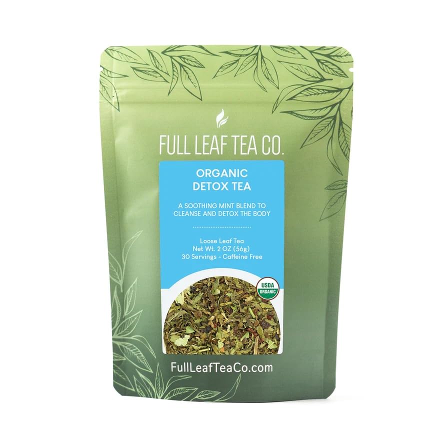 Organic Detox Loose Leaf Tea - 2 oz Bag (approx. 30 servings), Full Leaf Tea Co.