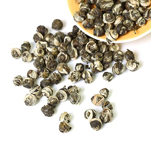 GOARTEA - Jasmine Dragon Pearls - 4Pcs 250g / Total 35.2oz Nonpareil Supreme Grade - Jasmine Pearl Green Tea - Chinese Green Tea Loose Leaf