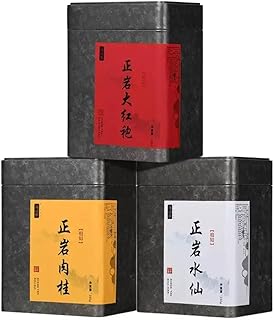 Wuyi rock tea 武夷岩茶,大红袍茶叶、马头岩肉桂；武夷山水仙茶，礼盒装，250g*3