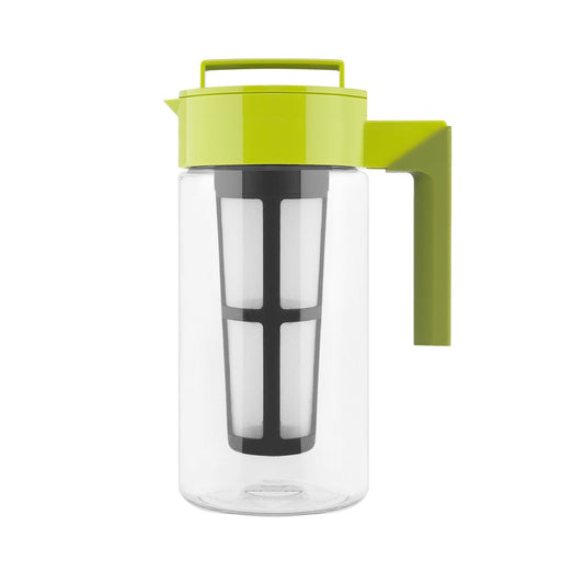 Takeya Flash Chill Iced Tea Maker - Versatile Tea Brewer for Loose/Bagged Tea - Patented Flash Chill Tech Hot/Cold Use
