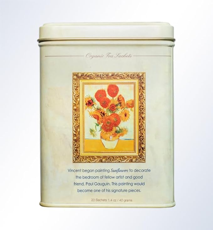 Vincent Van Gogh Organic Earl Grey Tea - Tin of 20 Sachets (Limited Edition)