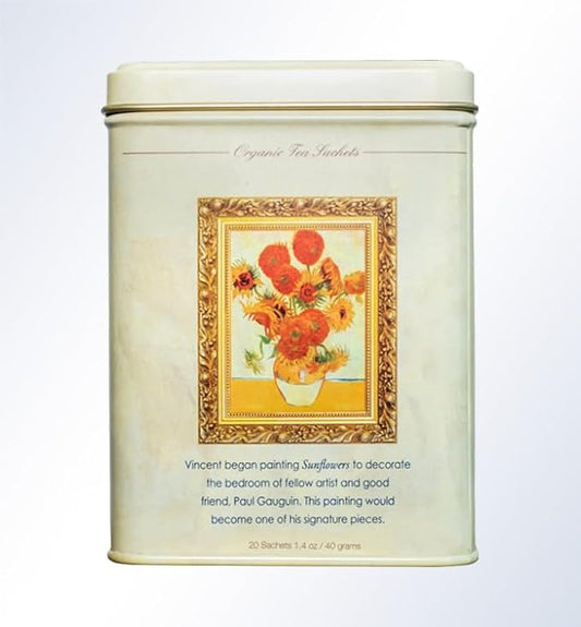 Vincent Van Gogh Organic Earl Grey Tea - Tin of 20 Sachets (Limited Edition)