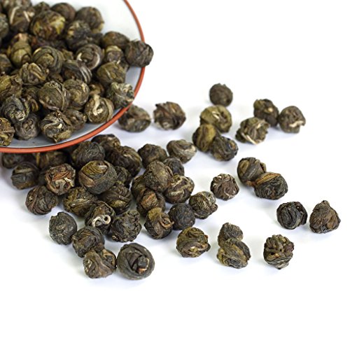 GOARTEA - Jasmine Dragon Pearls - 4Pcs 250g / Total 35.2oz Premium Grade - Jasmine Pearl Green Tea - Chinese Green Tea Loose Leaf