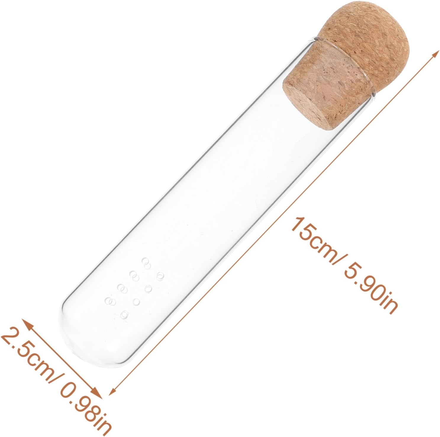 LIFKOME Loose Leaf Tea Infuser Tube Glass Tea Strainer High Borosilicate Filter Convenient Test Tube for Use