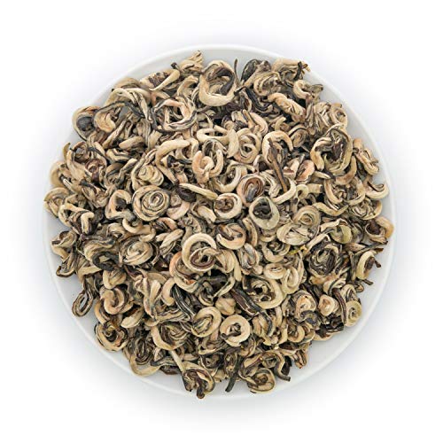 Oriarm Snail Jasmine Green Tea Loose Leaf - Chinese Fujian Green Jasmine Tea Yu Luo 1000g (2×500g Ziplock Resealable Bags)