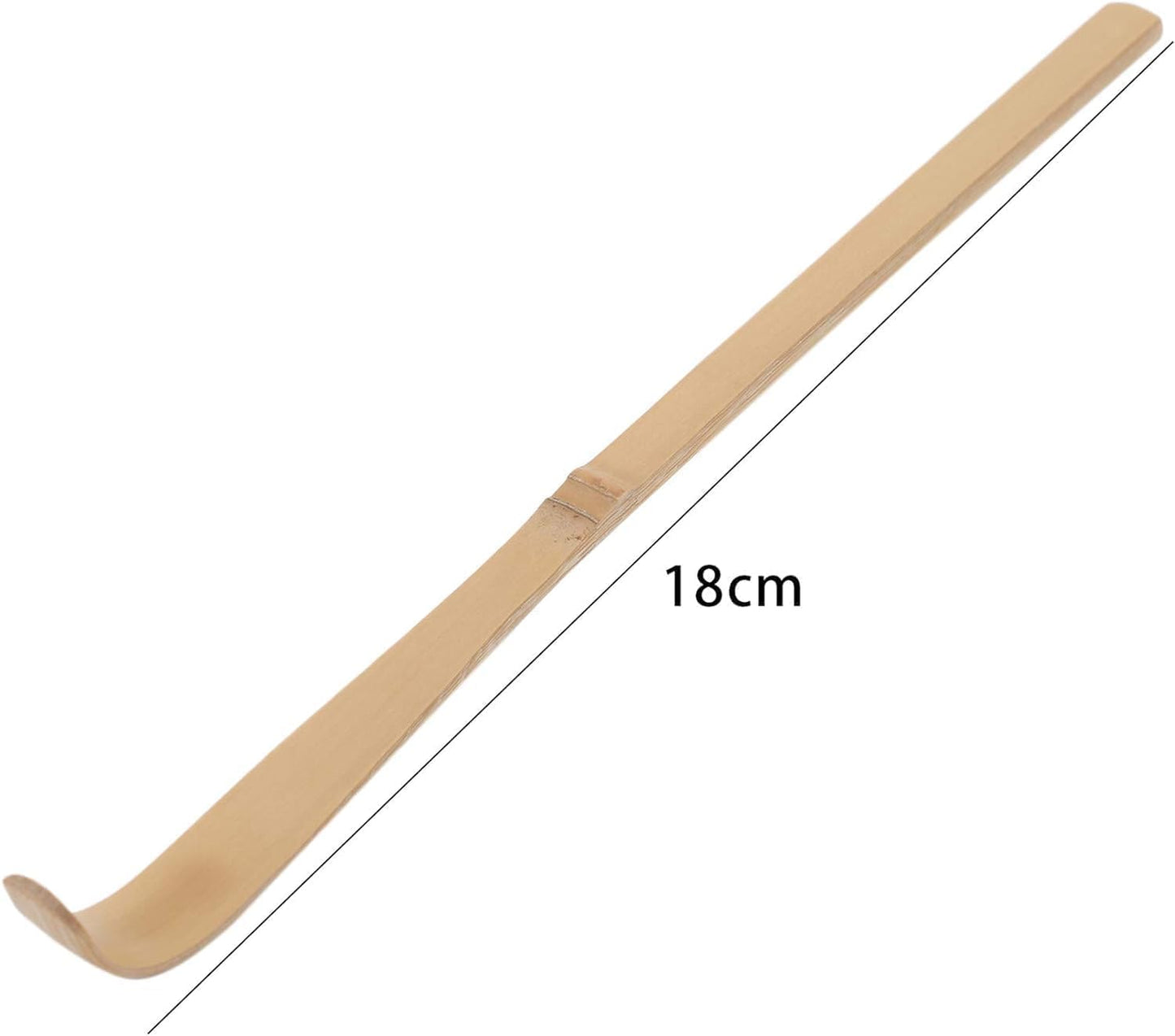 4Pcs Matcha Scoop Bamboo, Bamboo Matcha Scoop Japanese Chashaku Hooked Green Tea Spoon Tea Ceremony Utensils for Tea Lover, Tea Scoops, Coffee, Tea and Espresso 18cm