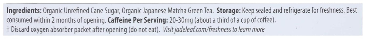 Jade Leaf Matcha, Mix Matcha Latte Original Organic, 3.5 Ounce
