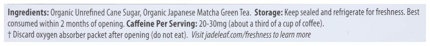 Jade Leaf Matcha, Mix Matcha Latte Original Organic, 3.5 Ounce